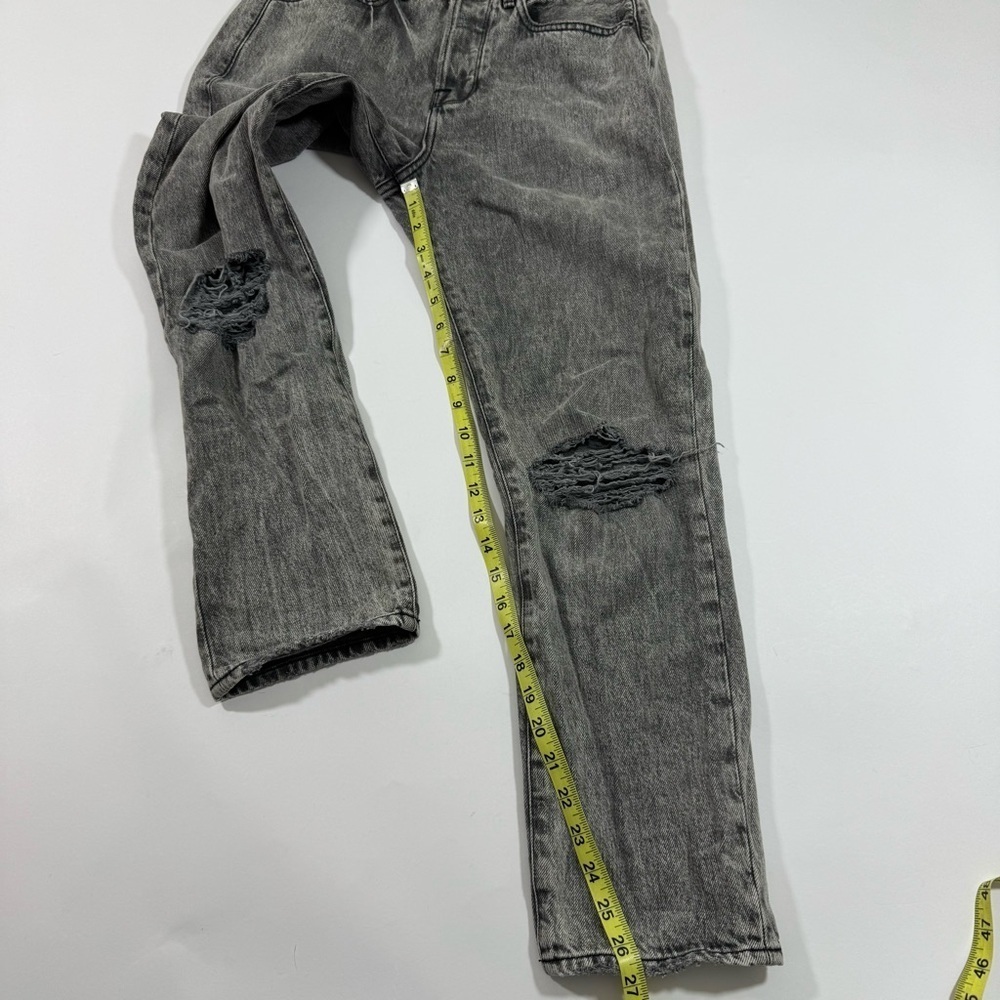 Frame Le Original Jeans Button Fly Straight Malta Rips - Picture 8 of 9